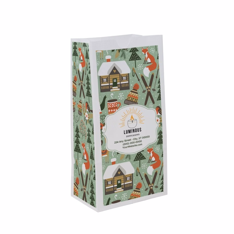 Christmas Scatter Design 4 SOS Paper Bag (5" x 9.75" x 3.125")