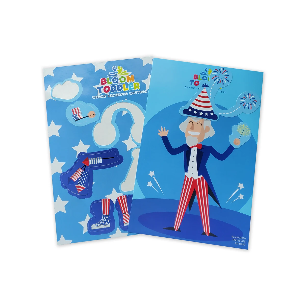 Dress-a-Character Stickers and Card 1