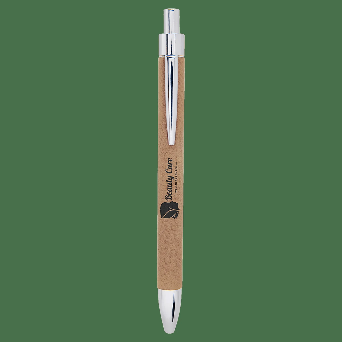 Light Brown Leatherette Pen 1