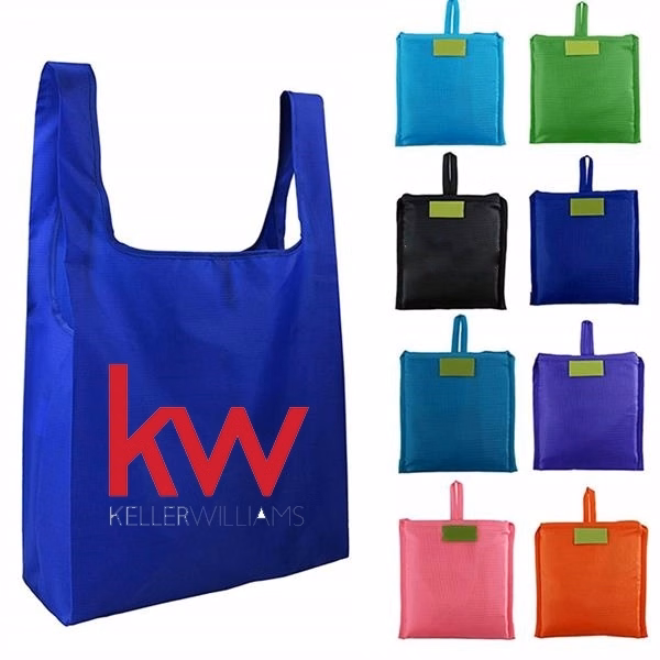 Pocket Grocery Bag Oxford Folding Reusable Tote
