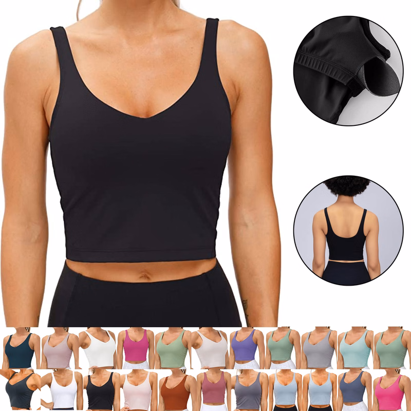 Sports Bra Padded Workout Tank Tops