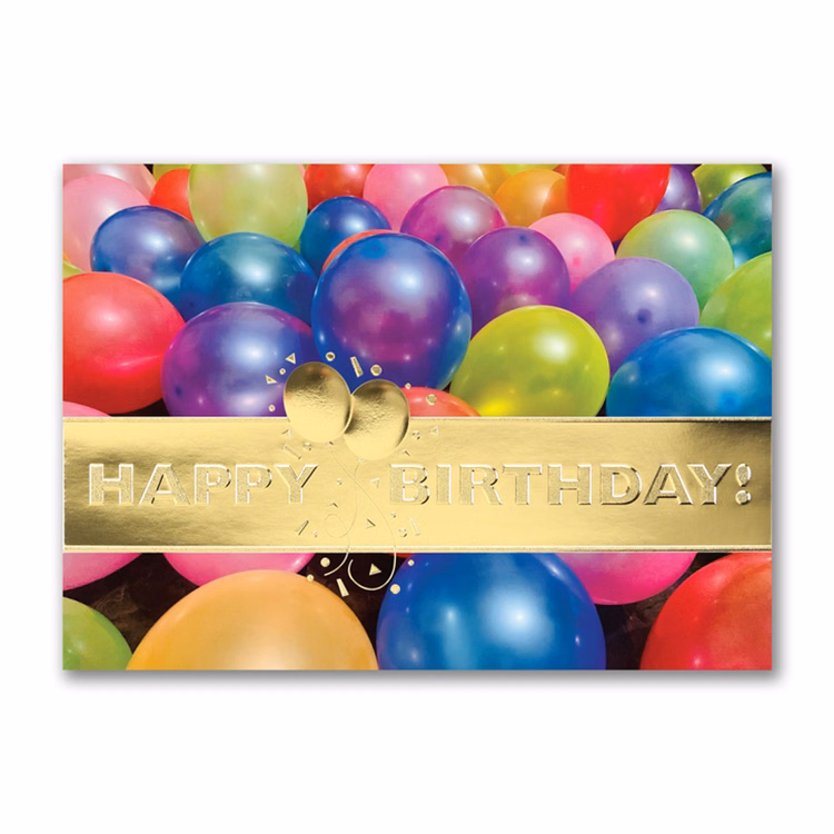 Balloon Overload Birthday Card