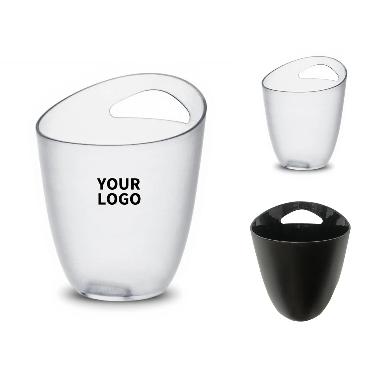 Clear Beverage Chill Bucket 3.5 Liter 7.5" x 4" x 9.7" 1