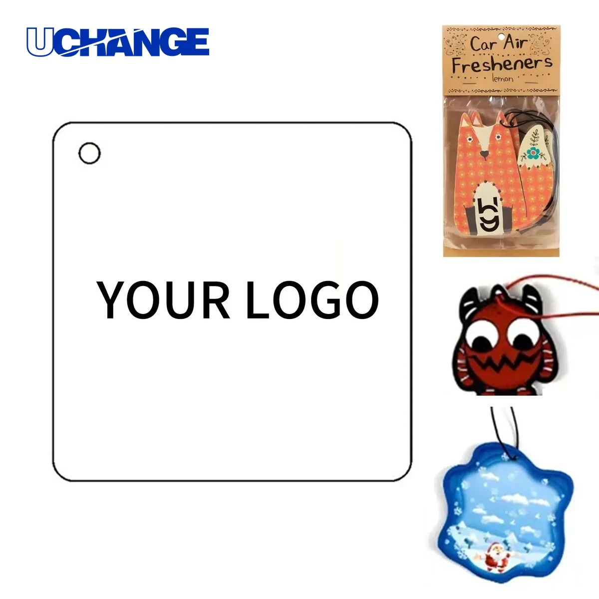 Printed Card Stock Air Freshener Hang Tag for Vehicles and Travel 1