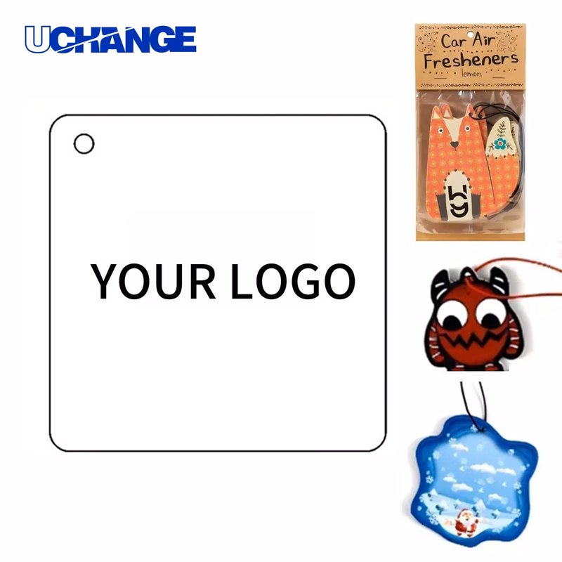 Printed Card Stock Air Freshener Hang Tag for Vehicles and Travel