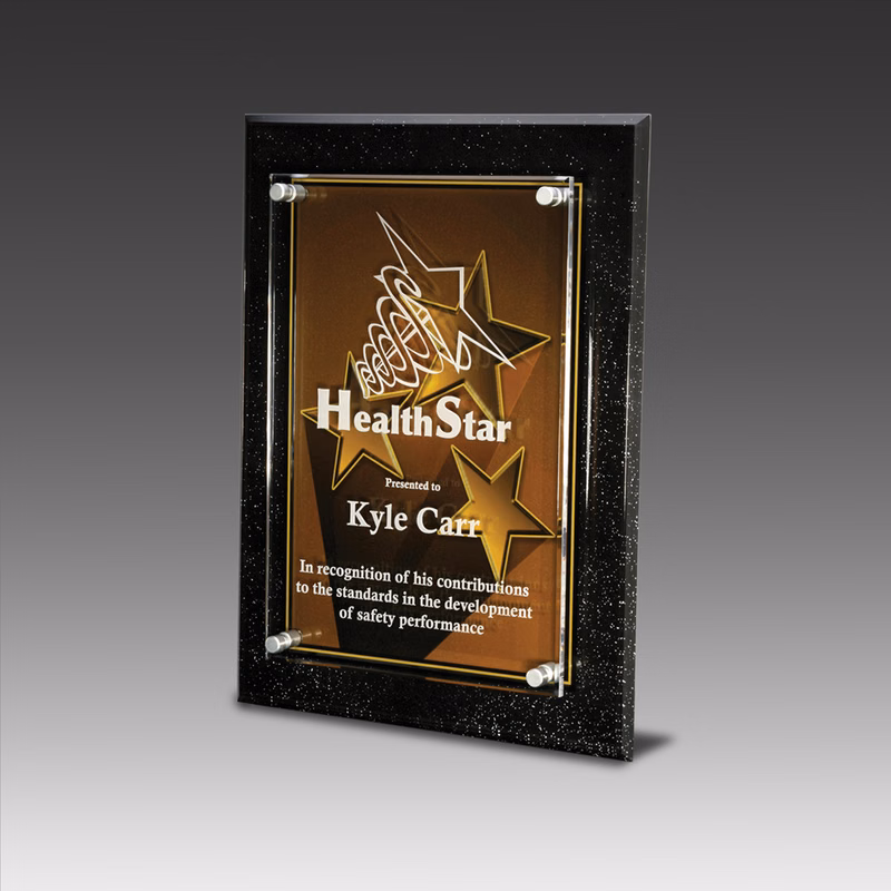 9" x 12" AcryliPrint HD Star Excellence Plaque