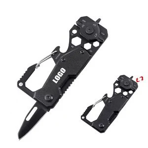 Versatile Multi Screwdriver With Carabiner And Knife 1