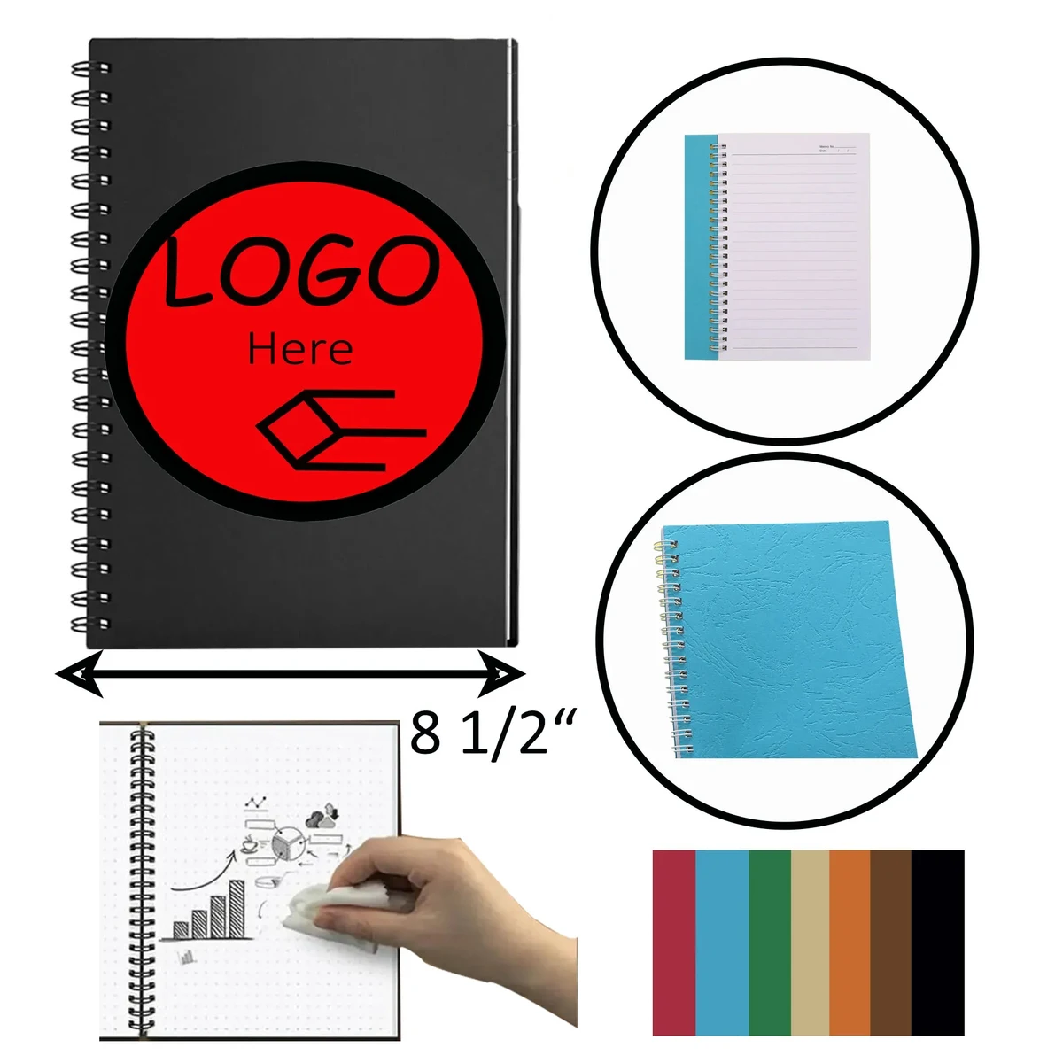 Reusable Erasable Notebook Spiral A4 1