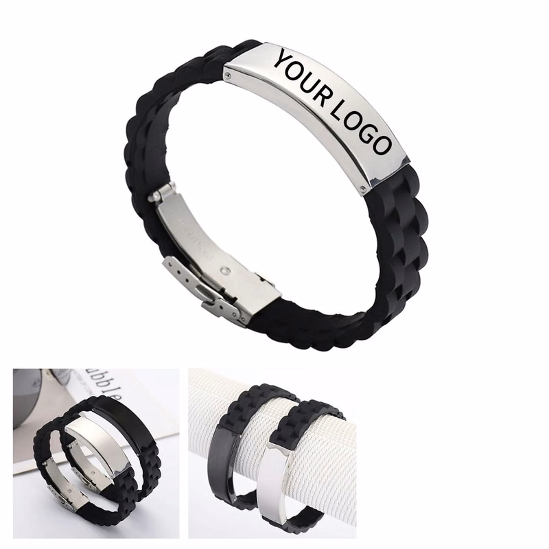 Universal Fit Bracelet with Steel Accent