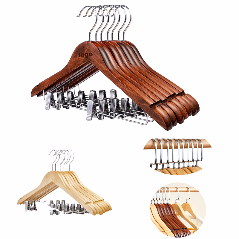 Wooden Custom Coat Suit Hotel Hangers