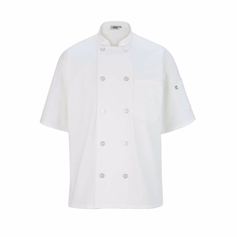 10 Button Short Sleeve Chef Coat