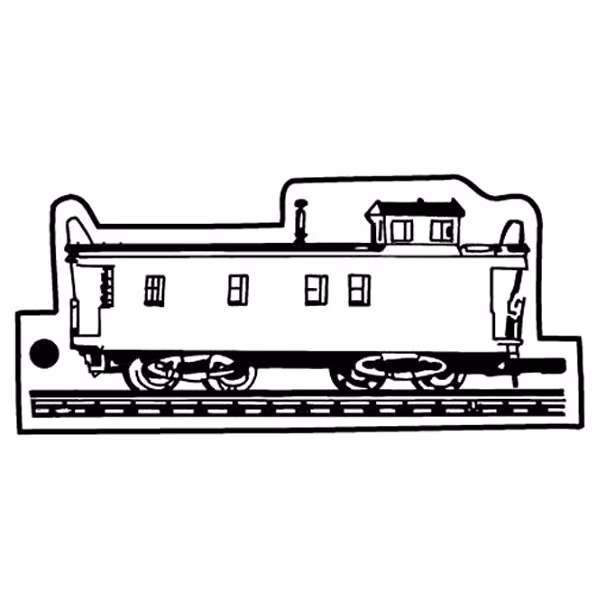 Train Caboose 3 Key Tag - Spot Color