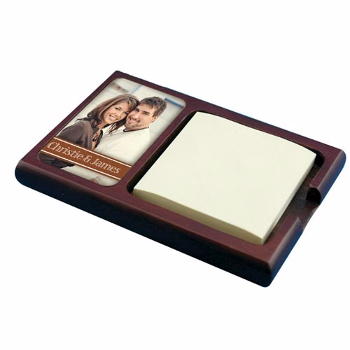 Mahogany Stick Note Holder With Sublimatable Insert