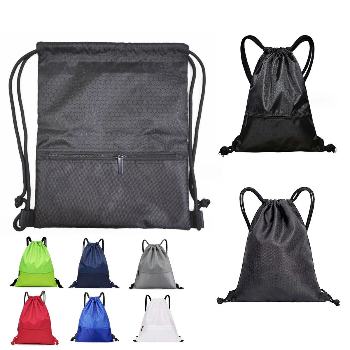 Large thickened OxfordDrawstring Backpack 1