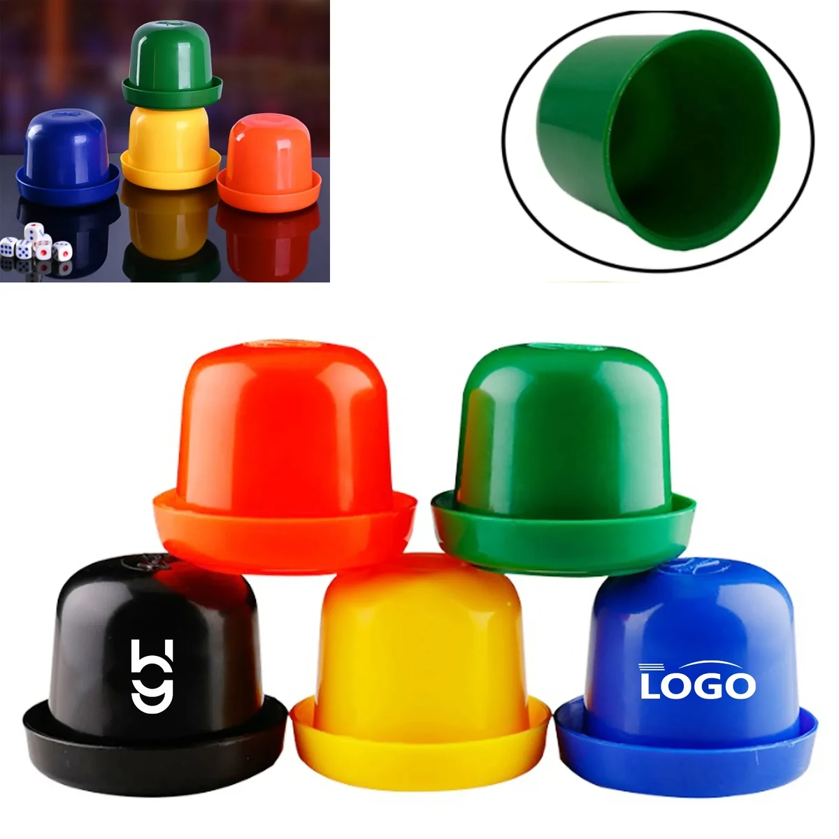 Plastic Dice Cup Set MOQ100 1