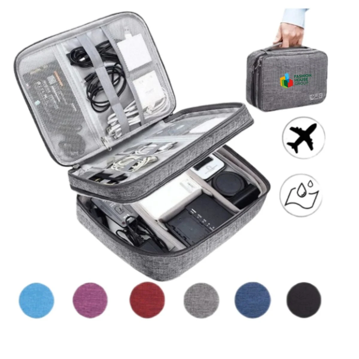 Three Layers Electronics Organizer Bag 1