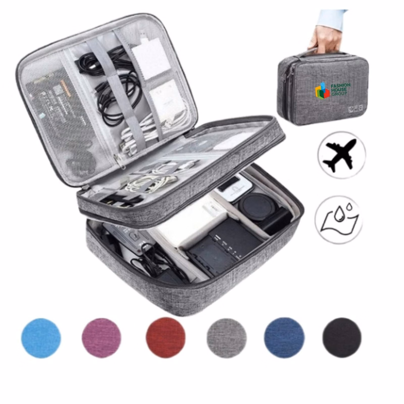 Three Layers Electronics Organizer Bag