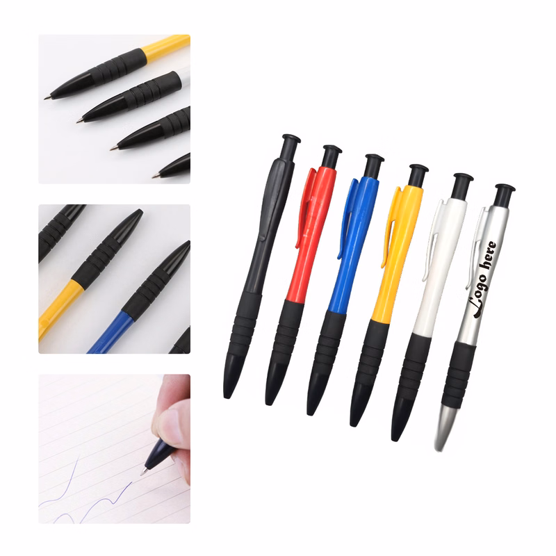 MOQ 50 Custom Plastic Ballpoint Pen Office Gift