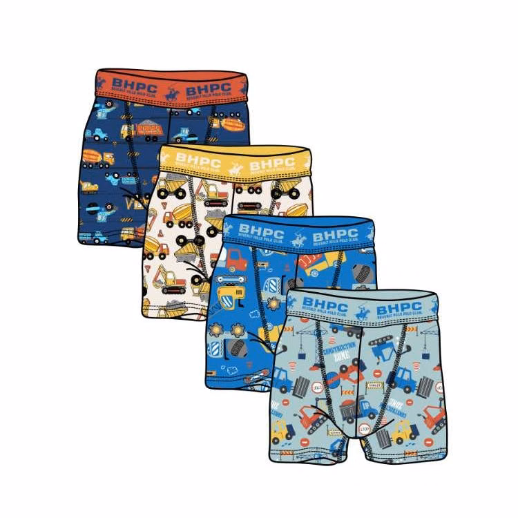 Boys Boxer Briefs - Size 2T-4T 4pk