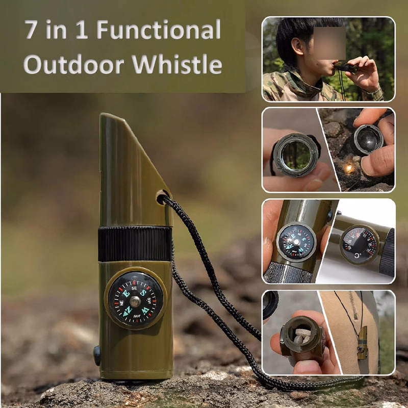 7 In 1 Outdoor Survival whistle