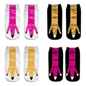 3D Novelty Print Pattern Fun Sock 1