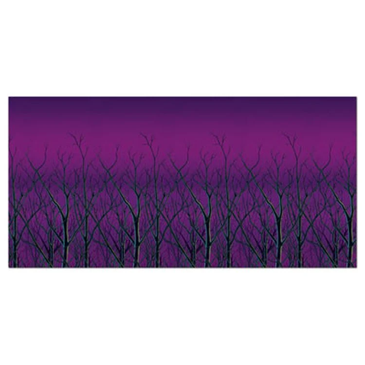Spooky Forest Treetops Backdrop 1