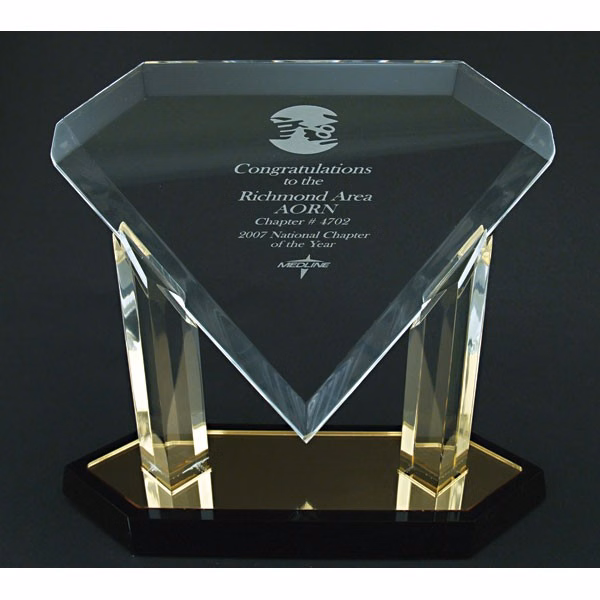 Acrylic Floating Diamond Award
