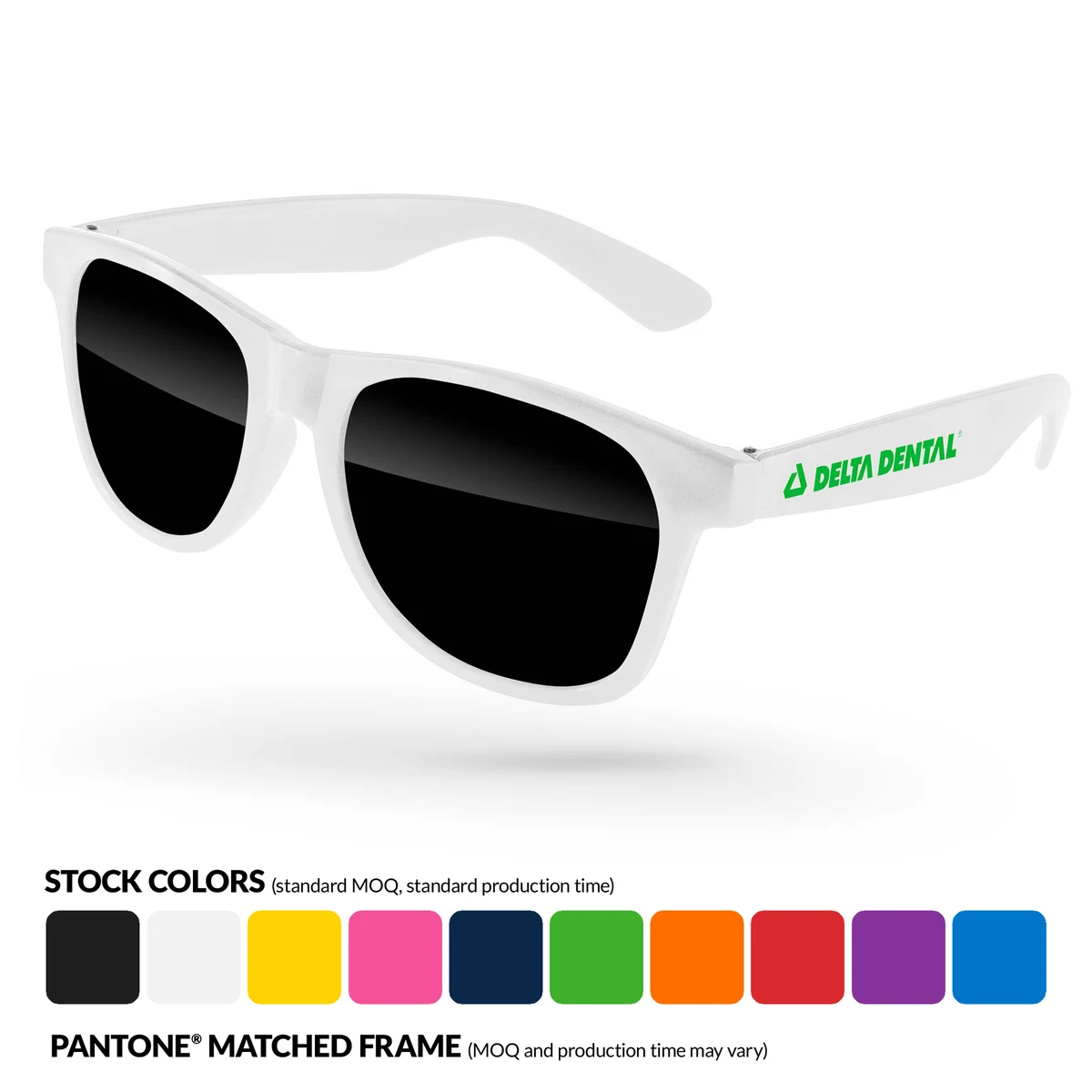 Value Retro Sunglasses w/1 Color Temple Imprint 1
