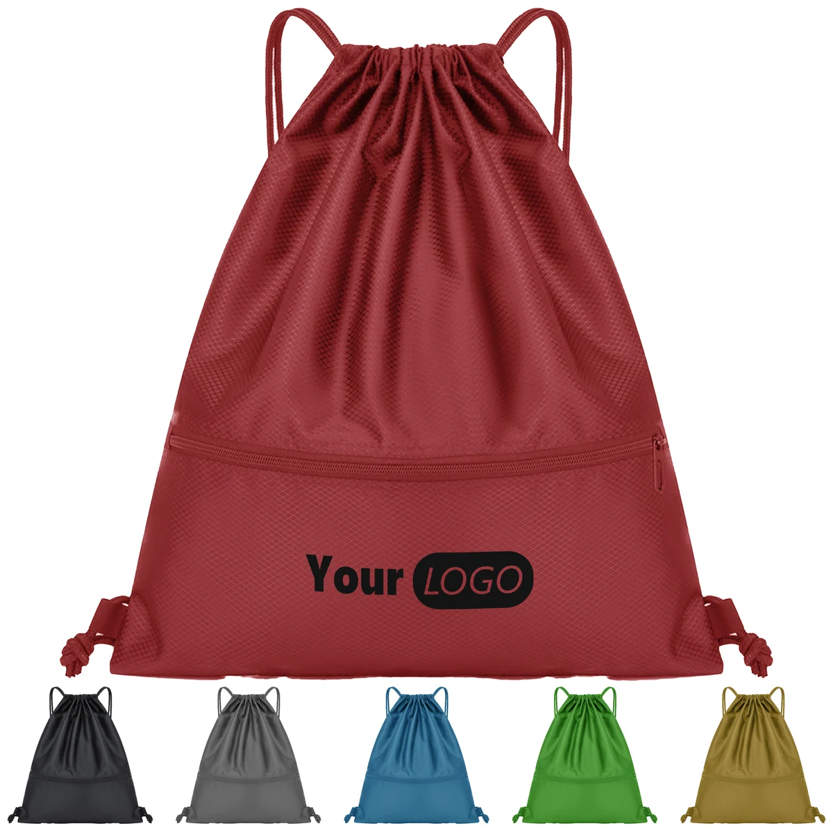 Polyester Custom Drawstring Bag 1