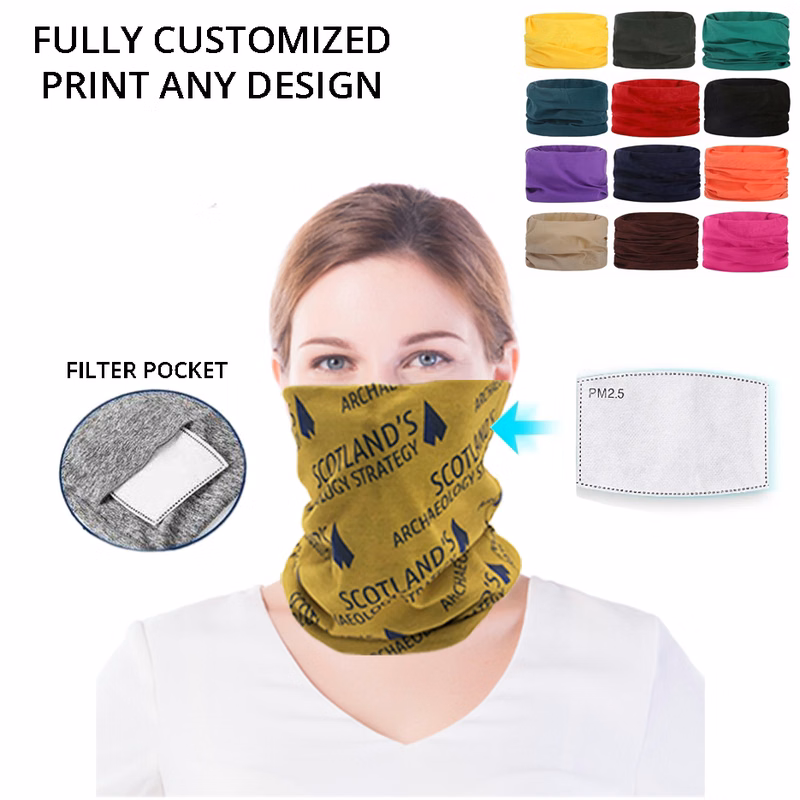 Full Color Washable Neck Gaiter Face Mask