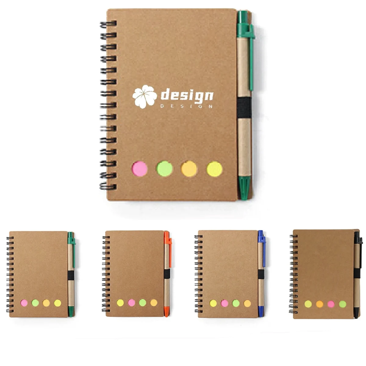 Notebook With Pen And Sticky Flags MOQ 50PCS 1