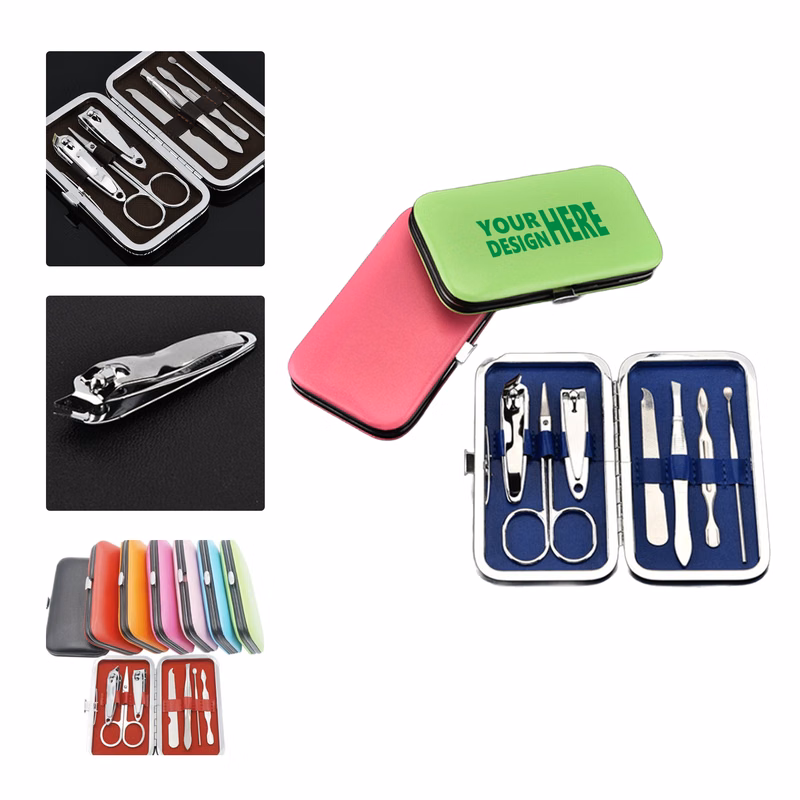 MOQ 50 7-Piece Nail Clipper Set Custom Logo Manicure Kit