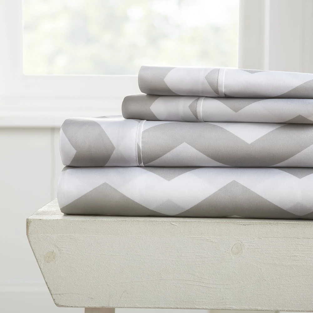 Twin Sheet Sets - Gray Arrow Pattern 3 Piece 1