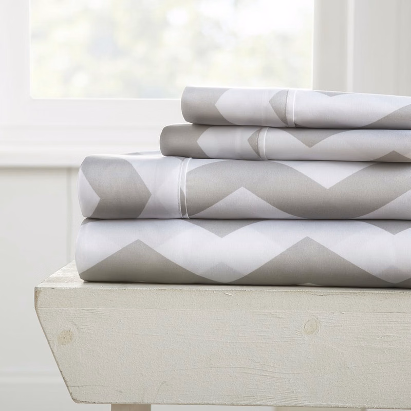 Twin Sheet Sets - Gray Arrow Pattern 3 Piece