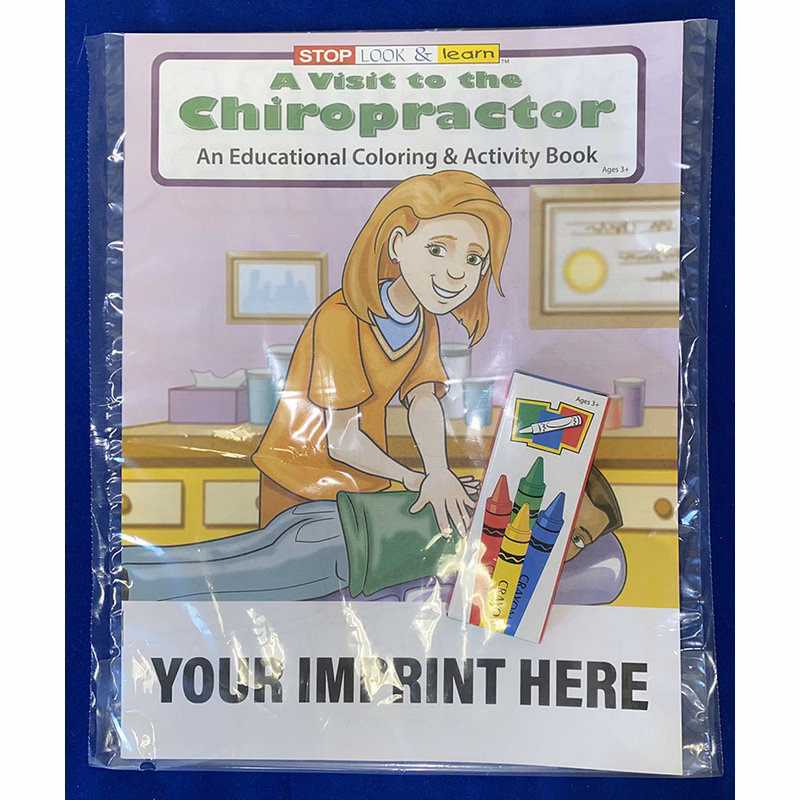 COLORING SET - A Visit to the Chiropractor Coloring Book Fun Pack