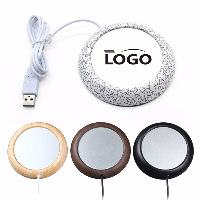 USB Wood Grain Beverage Warmer