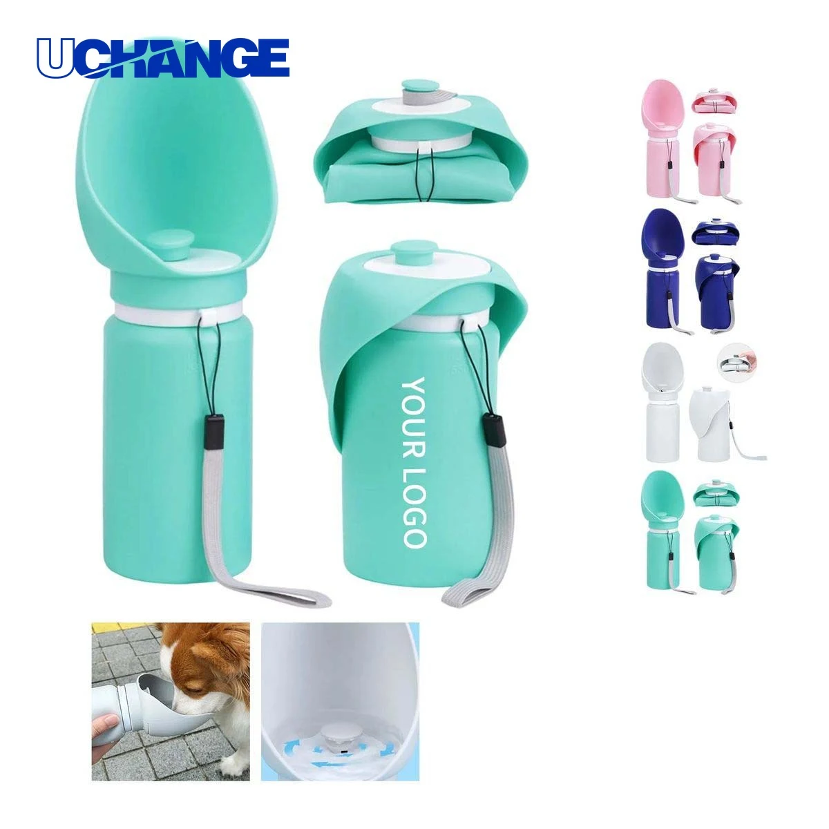 Foldable Dog Water Cup with Compact Spout 1