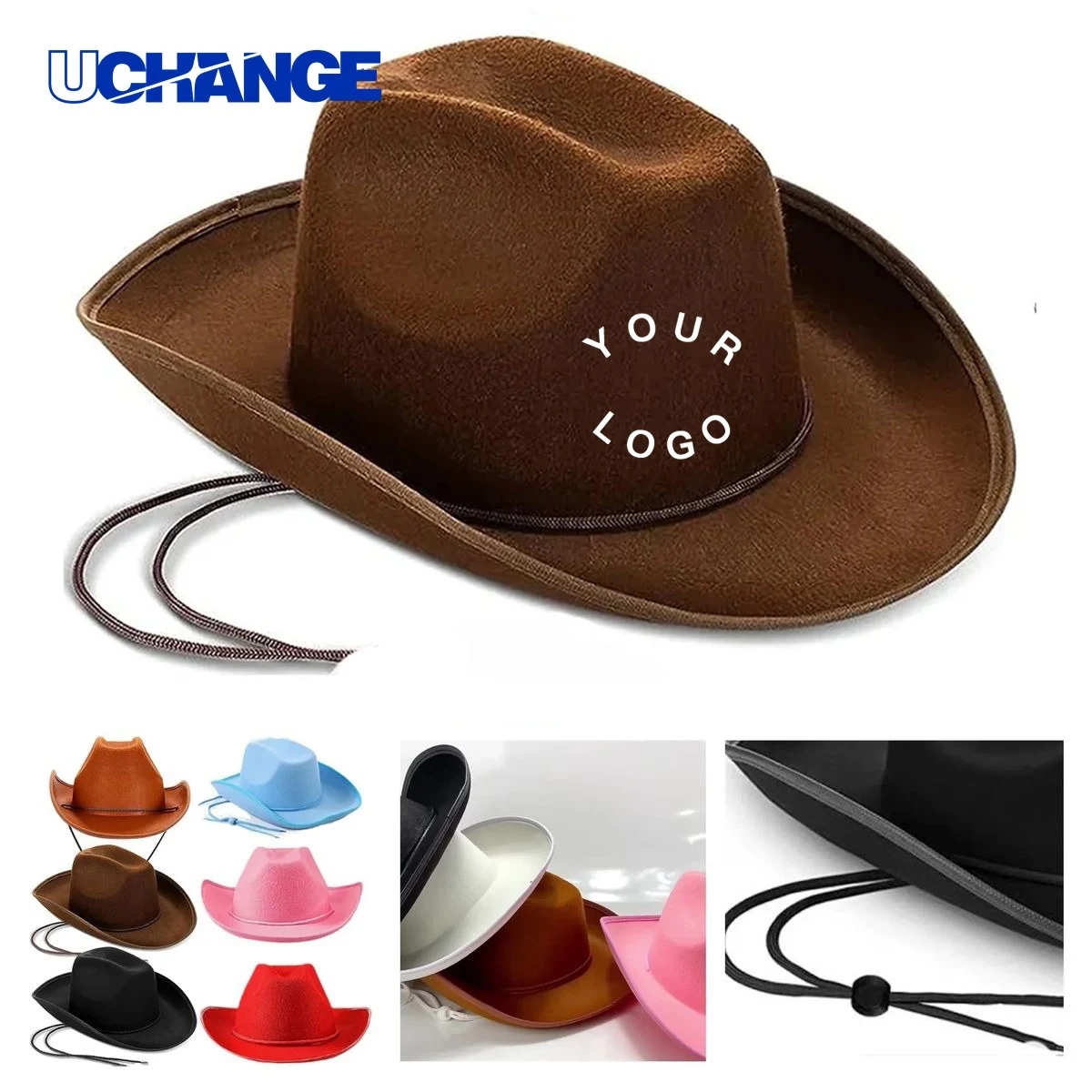 Felt Party Cowboy Hat Headwear for Events 1