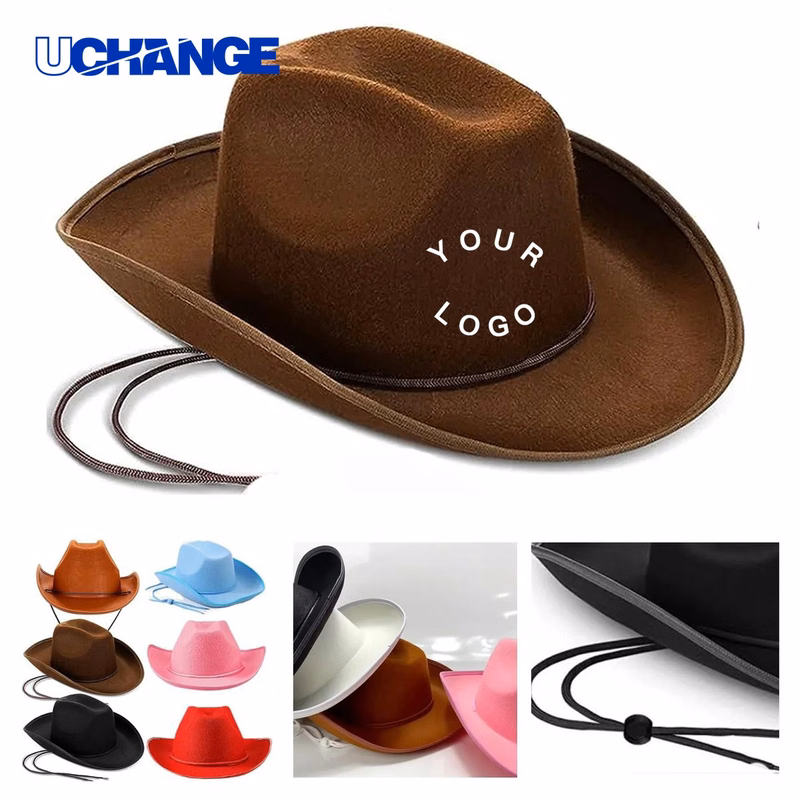 Felt Party Cowboy Hat Headwear for Events
