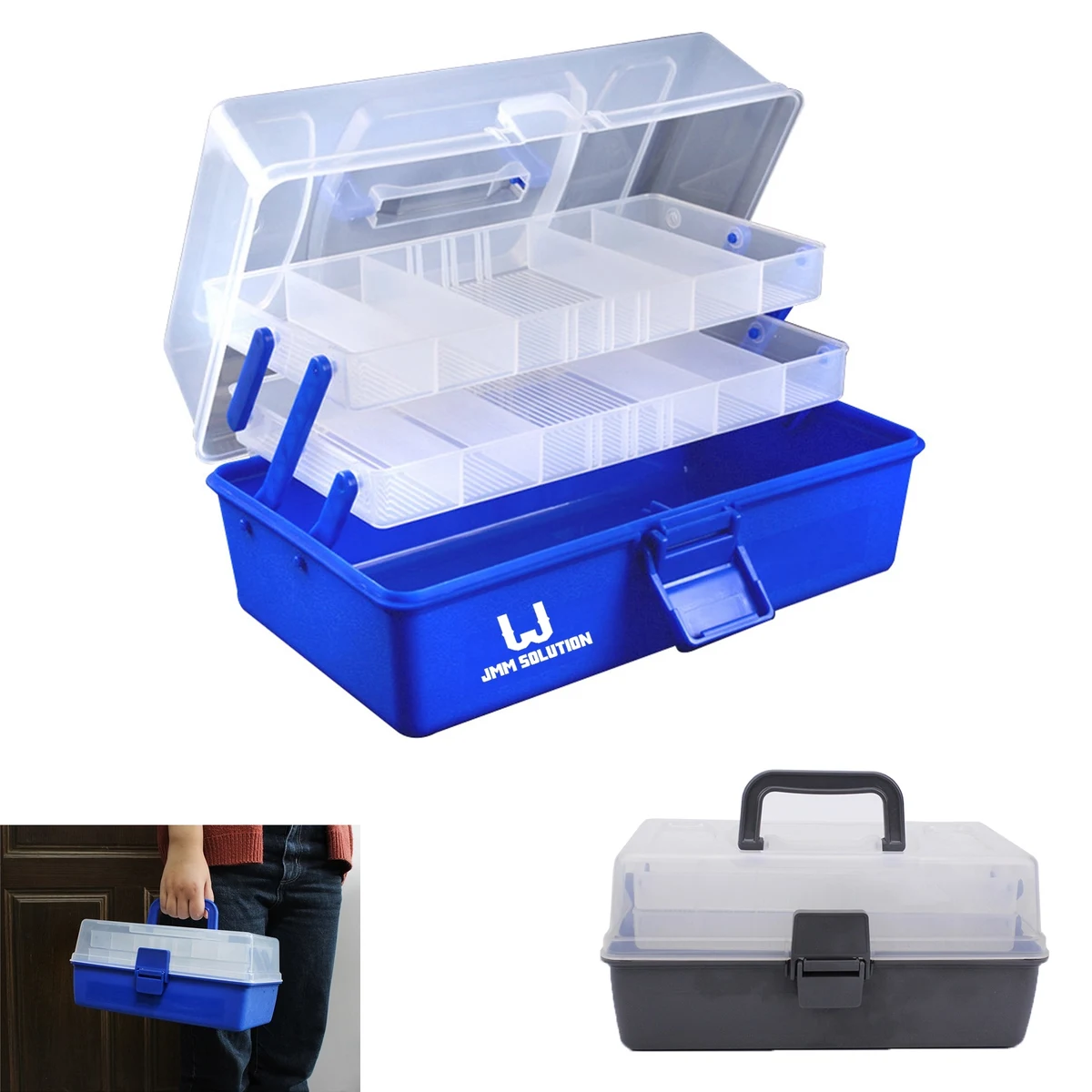 2-Tray Fishing Tackle Box Organizer 1
