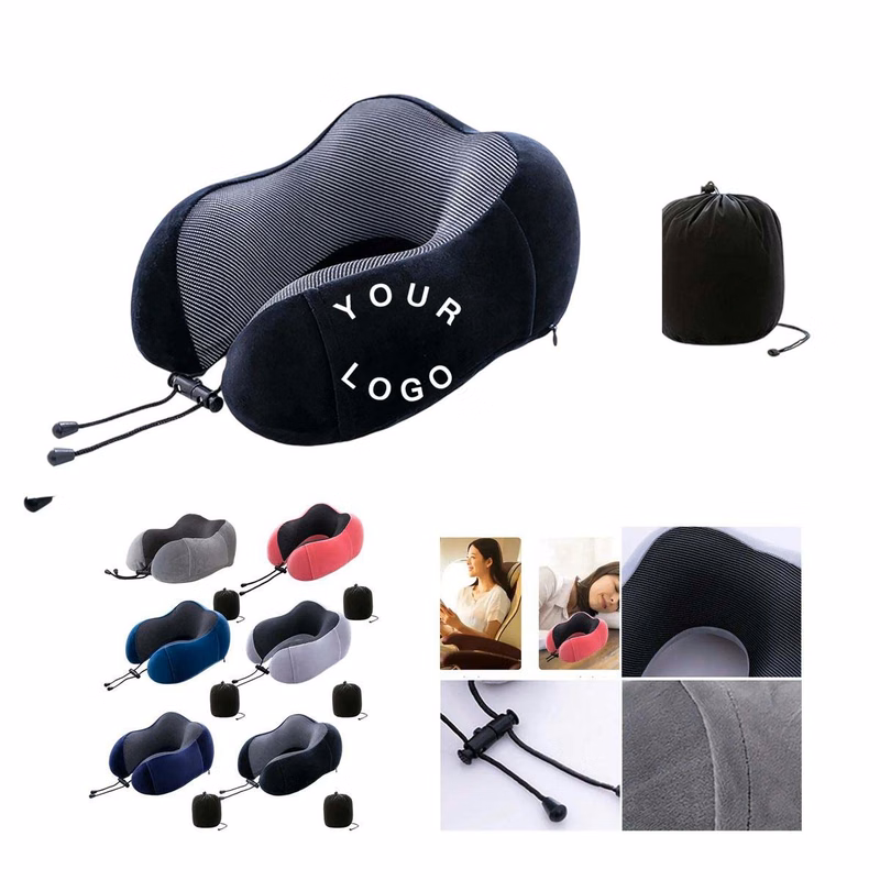 Soft Spandex Travel Pillow for Planes Trains and Cars