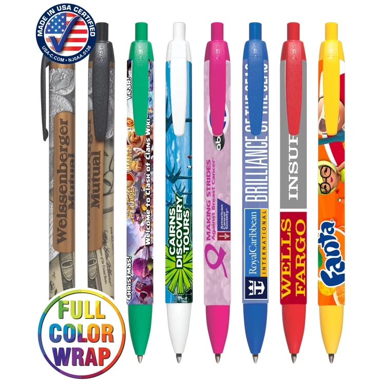 Full Color "Wide One" USA Click Pen 1