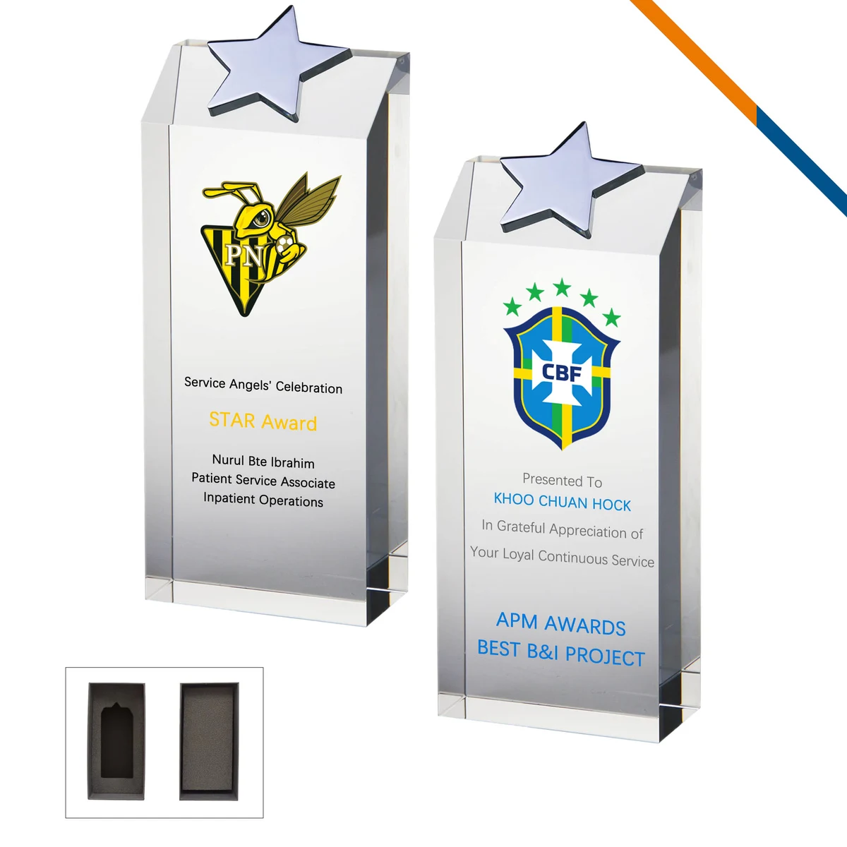Terus Star Topped trophy 1