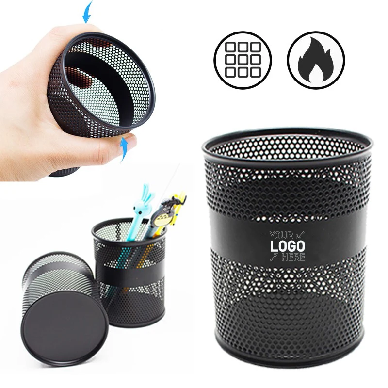 Metal Mesh Pencil Cup 1