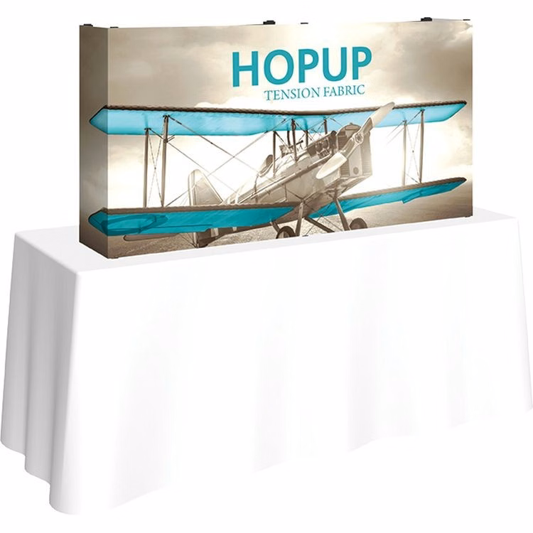 Hopup 5ft Straight Tabletop Display & Full Fitted Graphic