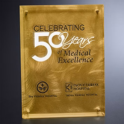 Gold Alloy Plaque