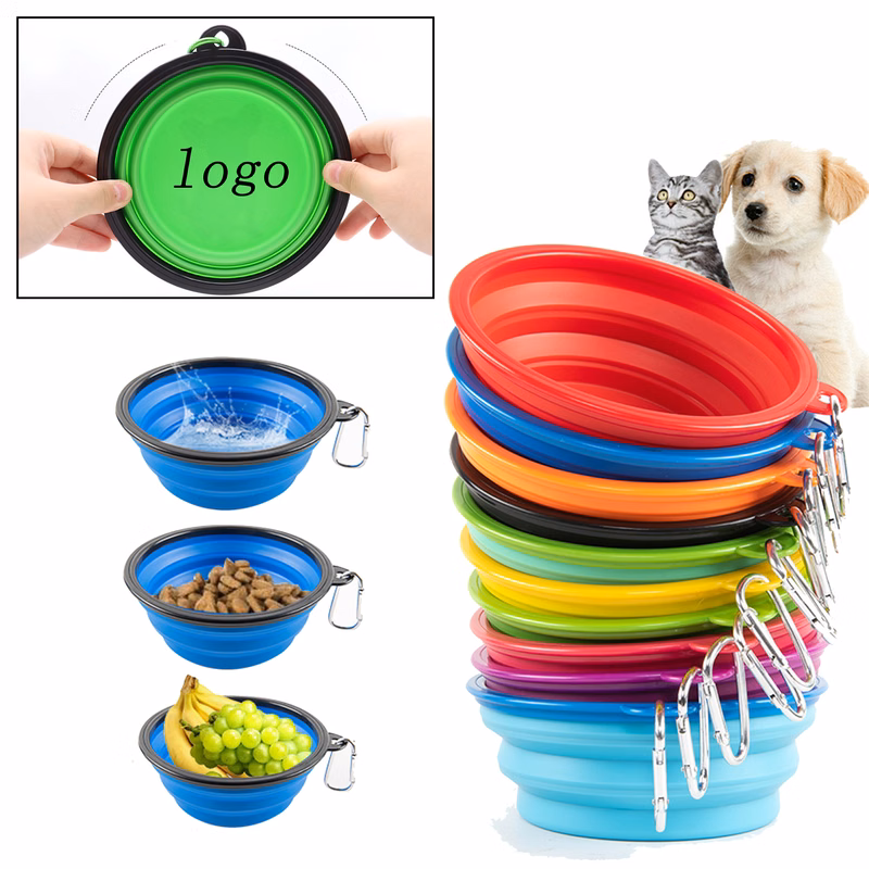 12oz Portable TPE Pet Folding Bowl