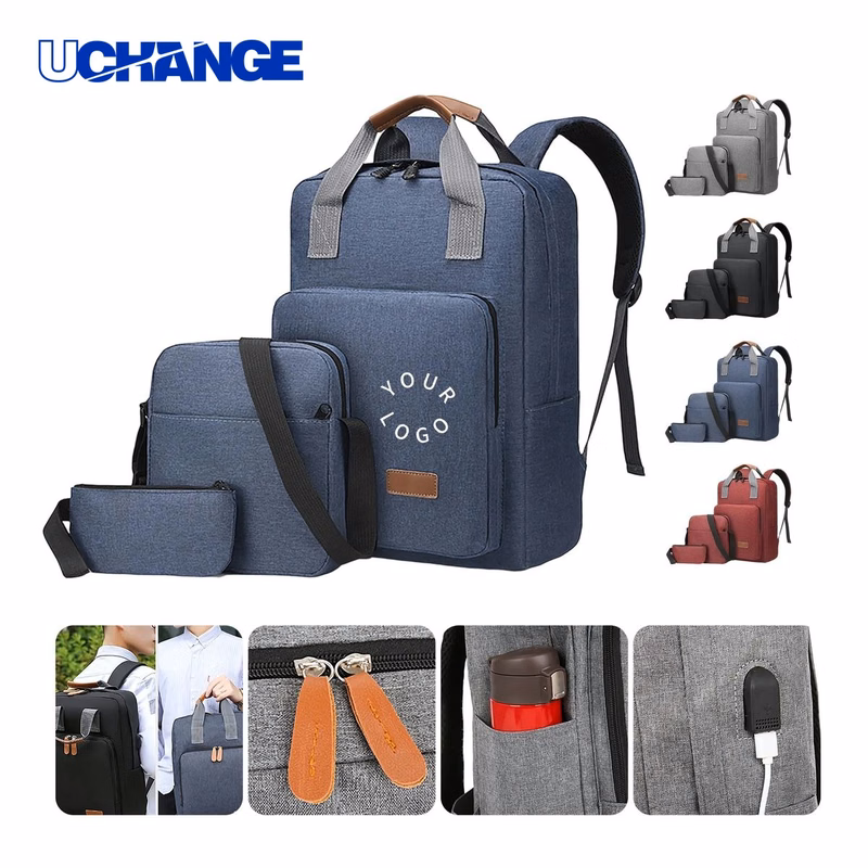 Three-Piece Commuter Travel Bag Set Organizer
