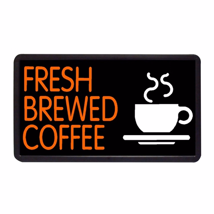 Fresh Brewed Coffee 13" x 24" Simulated Neon Sign