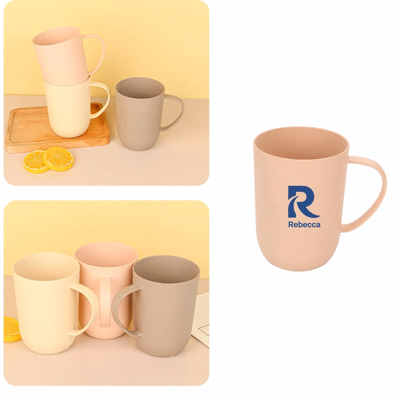 Customized wheat straw mouthwash cup